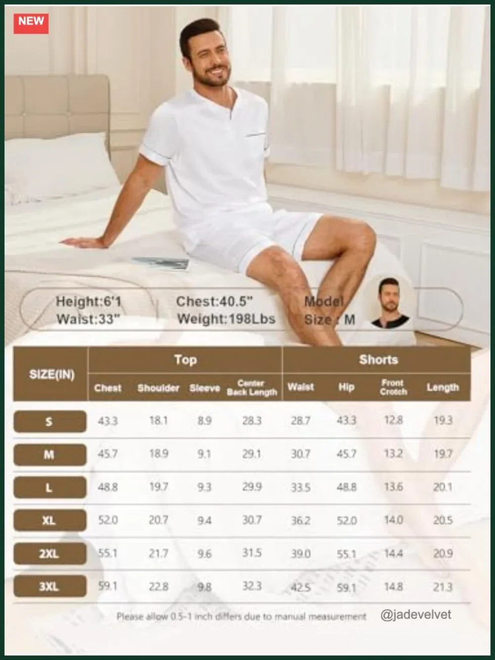 Mens Satin Pajama Set Short Sleeve Button Up Henley Neck Sleepwear with Pocket